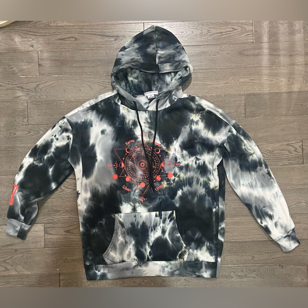 sweetwear society active blue white and olive green hoodie